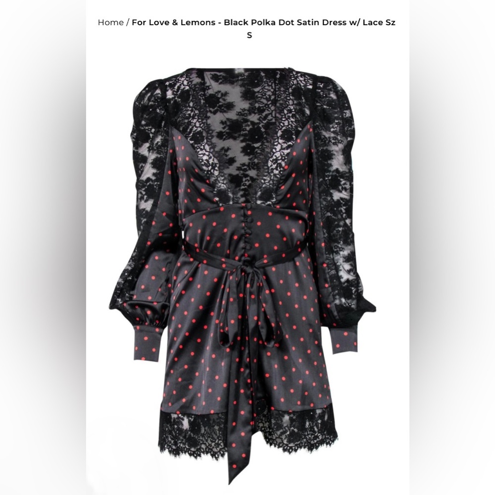 For Love and Lemons Polka Dot Dress